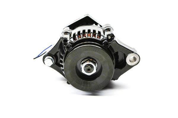Small 40A &amp;amp;quot;in line&amp;amp;quot; Alternator 2 fixing lugs BLACK